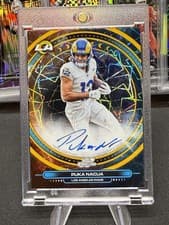 2025 Topps Cosmic Chrome Equinox Autographs Puka Nacua #EQA-PN card