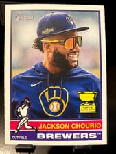 Jackson Chourio 2025 Topps Heritage card