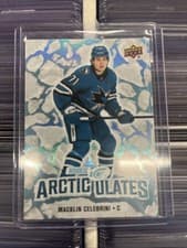 2024-25 Upper Deck Ice Arcticulates Macklin Celebrini #AT-61 card