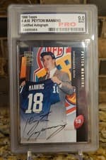 Peyton Manning 1998 Topps Certified Autograph card