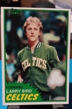 Larry Bird 1981 Topps card