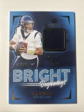C.J. Stroud 2024 Panini Luminance Bright Beginnings Relics card