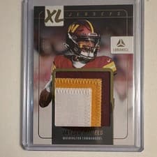 2025 Panini Luminance XL Jerseys Jayden Daniels #1 card