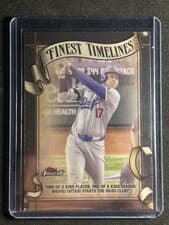 Shohei Ohtani 2025 Topps Finest Timelines card