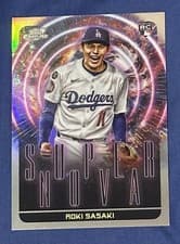 2025 Topps Cosmic Chrome Supernova Roki Sasaki #S-17 card
