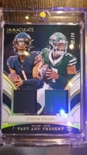 2025 Panini Immaculate Past and Present Materials Justin Fields #16 card
