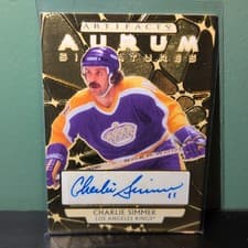 2025-26 Upper Deck Artifacts Aurum Signatures Charlie Simmer #AS-SI card
