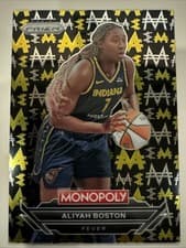 2024 Panini Prizm Monopoly WNBA Millionaire Black Aliyah Boston #B5 card