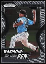 Sixto Sanchez 2020 Panini Prizm Warming in the Pen card