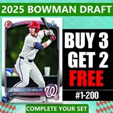 Eli Willits 2025 Bowman Draft card