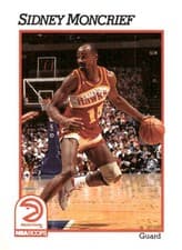 Sidney Moncrief 1991-92 Hoops Base Set card