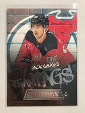 2025-26 Upper Deck Credentials Team Tags Jack Hughes #TT-8 card