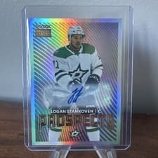 Logan Stankoven 2024-25 Skybox Metal Universe Skybox Premium Prospects Auto card