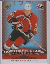 Wayne Gretzky 2025 Upper Deck Tim Hortons Team Canada Northern Stars card