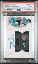 2025 Panini Flawless Laundry Tag Signatures Trevor Lawrence #3 card