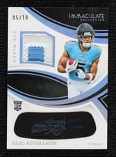 2025 Panini Immaculate Rookie Numbers Elic Ayomanor #7 card