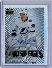 Emil Lilleberg 2024-25 Skybox Metal Universe Skybox Premium Prospects Auto card
