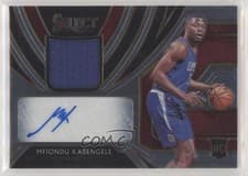 Mfiondu Kabengele 2019 Panini Select Rookie Jersey Autographs card