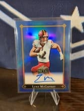2025 Leaf Metal 92 Autographs Luke McCaffrey #92L-LMC card