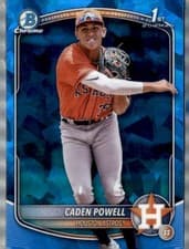 Caden Powell 2025 Bowman Chrome Sapphire Edition Prospects card