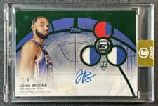 2025-26 Topps 3 Rookie 3 Patch Autographs Horizontal Johni Broome #RPH-JBR card