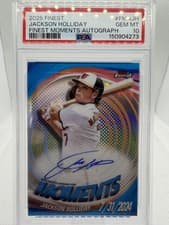2025 Finest Moments Autographs Jackson Holliday #FMA-JH card
