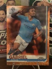 Gabriel Jesus 2018 Topps Chrome UEFA Champions League card