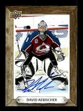 2024-25 Upper Deck Engrained Icons Beehive Portrait Signatures David Aebischer #BH-AD card