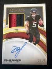 Drake London 2022 Panini Immaculate Collection card