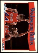 Washington Bullets 1991-92 Hoops Base Set card