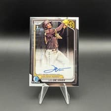 Leo De Vries 2024 Bowman Chrome Prospects Autographs card