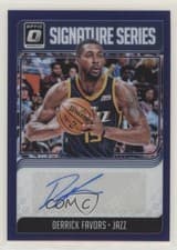 Derrick Favors 2018 Panini Donruss Optic Signature Series card