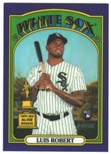 Luis Robert 2021 Topps Heritage card