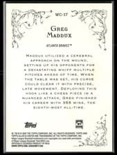 Greg Maddux 2025 Topps Allen and Ginter Wicked Curves card