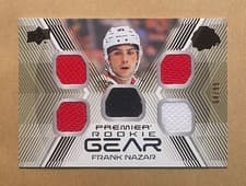 2024-25 Upper Deck Premier Premier Gear Rookies Frank Nazar #PGR-FN card
