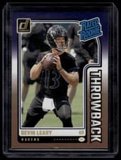 2024 Donruss Rated Rookies Throwback Devin Leary #18 card