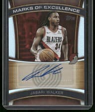 2025-26 Topps Marks of Excellence Jabari Walker #ME-JWA card