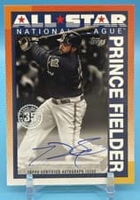2025 Topps Update 1990 Topps All-Star Autographs Prince Fielder #90AS-PF card