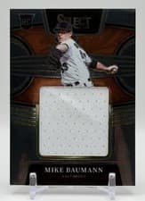 Mike Baumann 2022 Panini Select Rookie Jumbo Swatch card