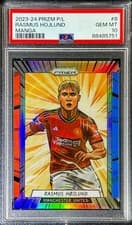 Rasmus Hojlund 2023 Panini Prizm Premier League Manga card