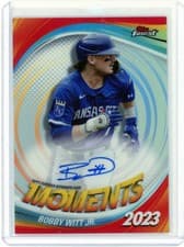 2025 Finest Moments Autographs Bobby Witt Jr. #FMA-BW card