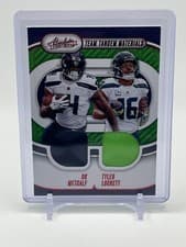 2024 Panini Absolute Team Tandem Materials DK Metcalf / Tyler Lockett #TTM-SEA card