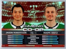 2024-25 Upper Deck Gaming Co-Op Jason Robertson / Roope Hintz #CGO-16 card