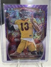 Caleb Williams 2022 Bowman Chrome University card