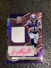 Alexander Mattison 2019 Panini Spectra card
