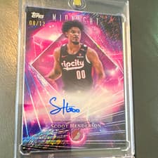 2025-26 Topps Midnight Dark Matter Autographs Scoot Henderson #DMA-SH card