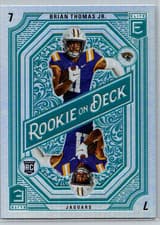 Brian Thomas Jr. 2024 Donruss Elite Rookie on Deck card