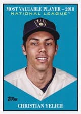 2025 Topps Update Most Valuable Christian Yelich #MV-10 card