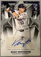2025 Topps Baseball Stars Autographs Shay Whitcomb #BSA2-SW card