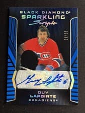 2025-26 Upper Deck Black Diamond Sparkling Scripts Guy Lapointe #SS-GL card